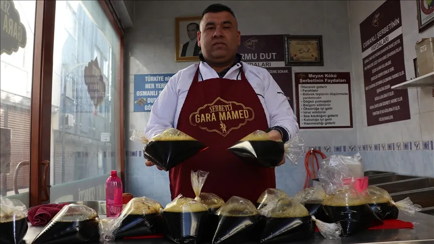 Gaziantepin asukkaiden välttämätön juoma iftar-pöydissä: 